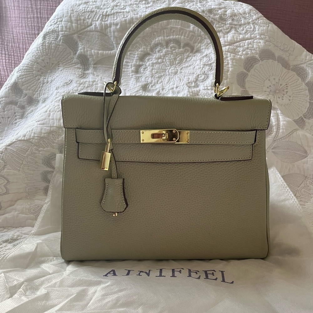 Ainifeel handbag or crossbody with padlock